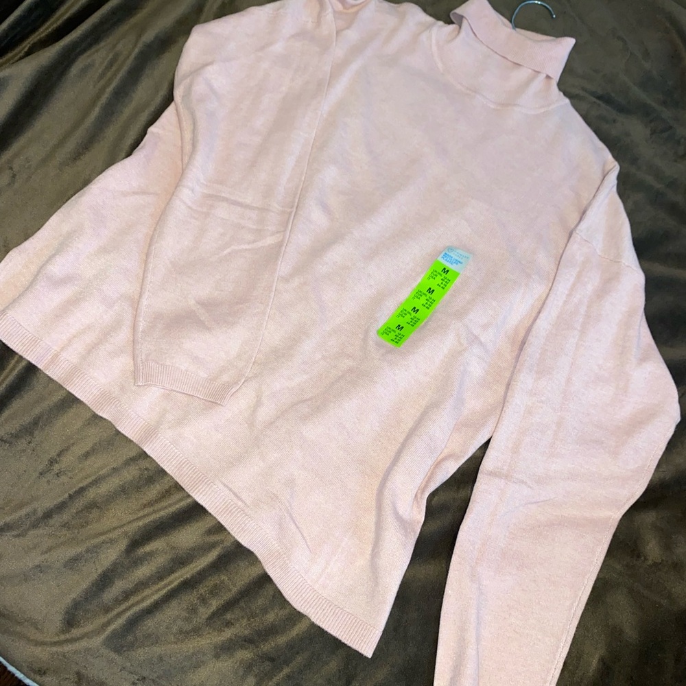 Pink Turtleneck Sweater